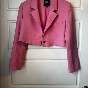 Zara Women's Vibrant Pink Blazer